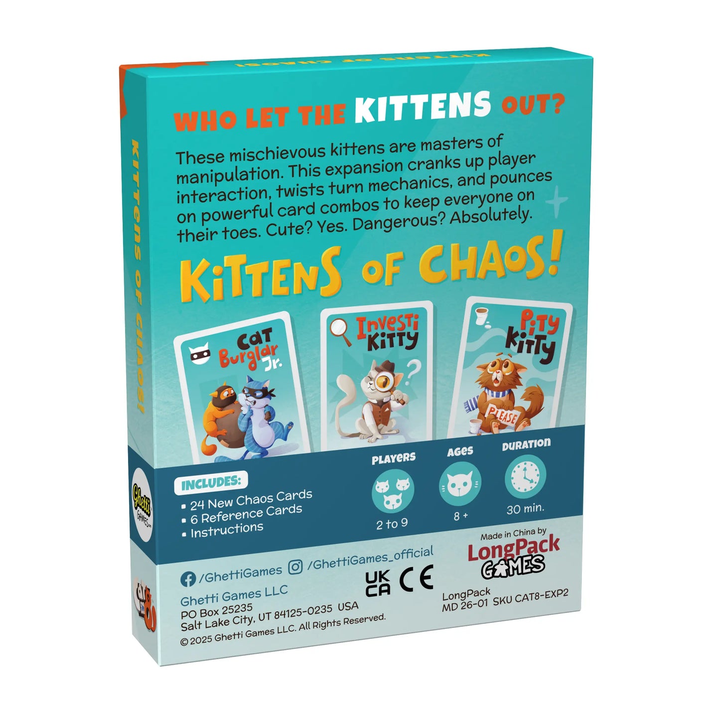 Kittens of Chaos! Expansion Pack for Cat in 8
